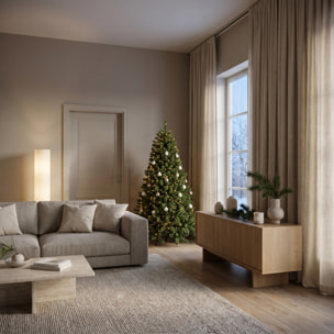 Albero di Natale artificiale in PVC e acciaio - VERDE