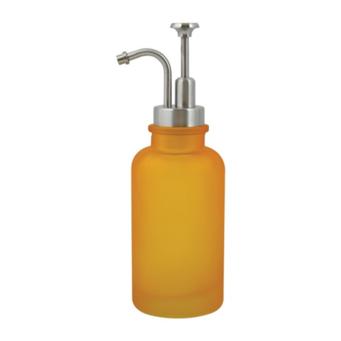 Distributeur de savon Verre YOKO Misty Jaune Spirella