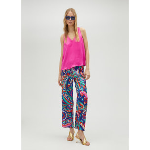 Top basic con spalline