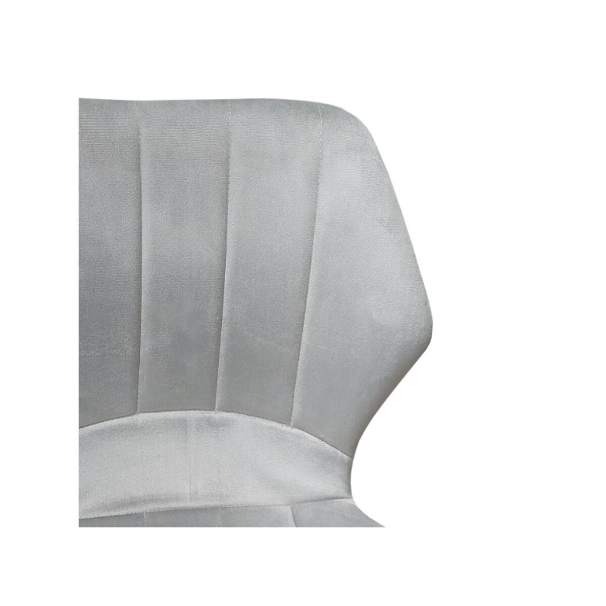 Chaise haute en velours capitonné avec dossier - 3 coloris - VICTOR