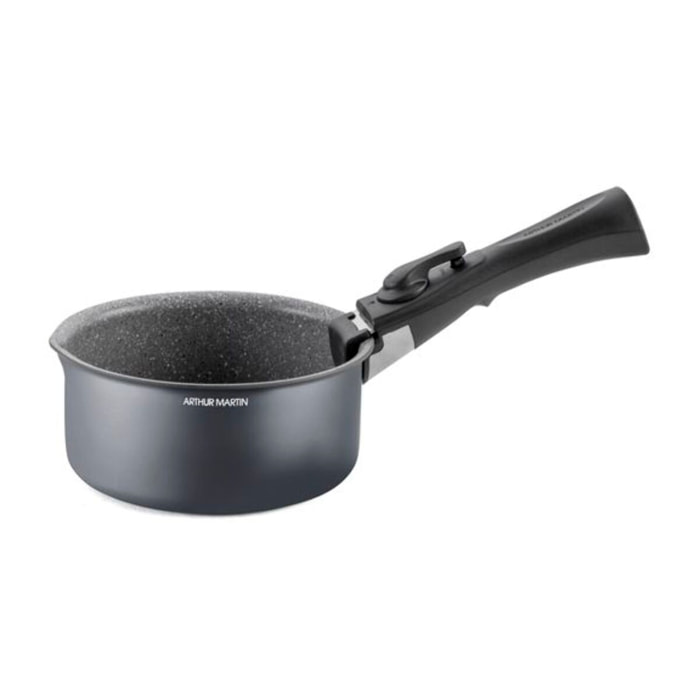 Set de 3 casseroles amovible gris mat