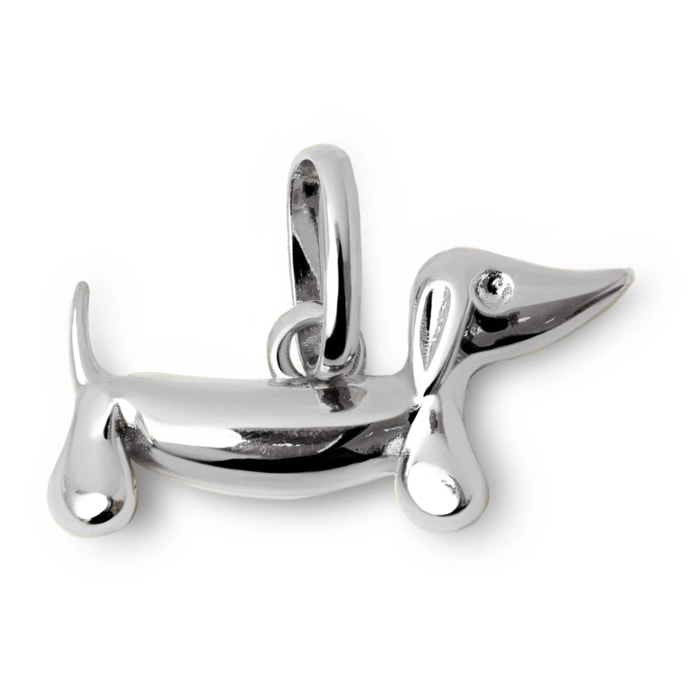 Charm Dachshund Dog Enamel Black