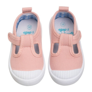 Lona rosa con Velcro, básica, versátil y cómoda, ideal para combinar con todo