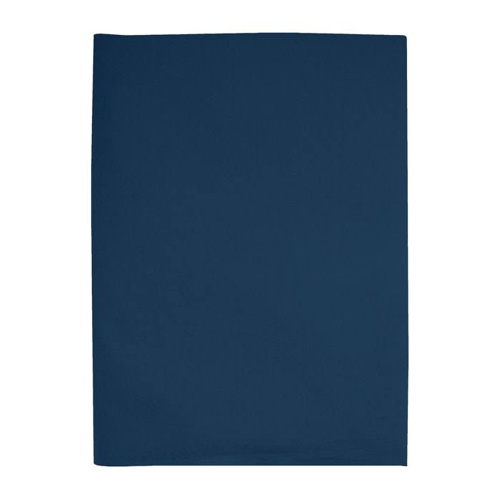 Drap plat en percale de coton lavé, DOUCEUR LAVÉE