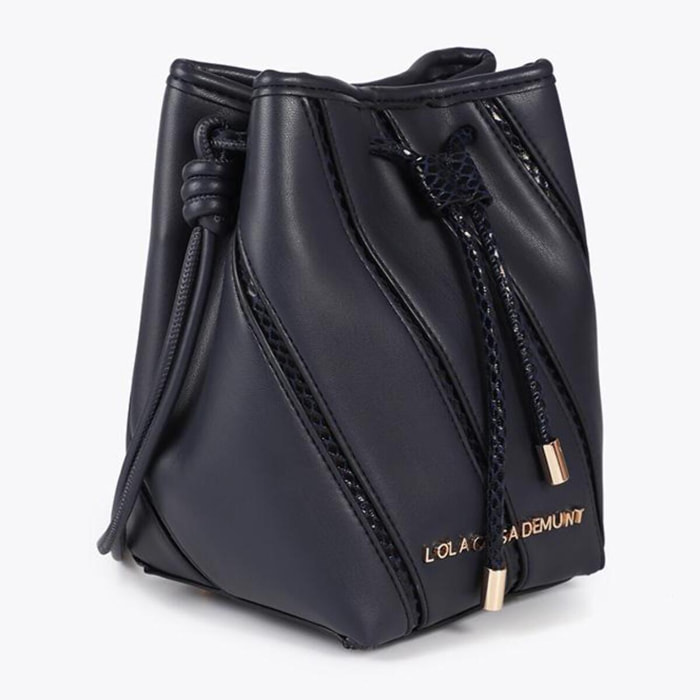 Tracolla con dettagli effetto serpente