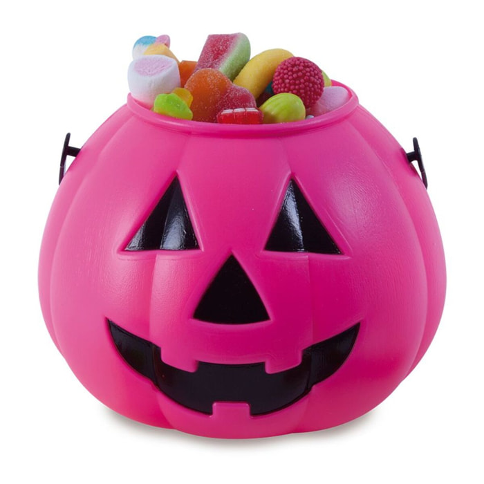 CALABAZA PORTACARAMELOS ROSA