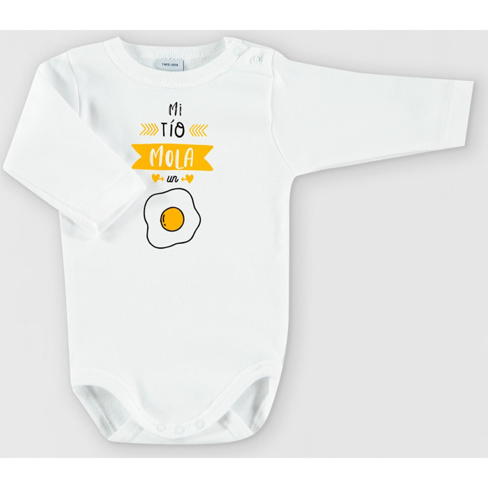 Body bebé manga larga personalizado frases