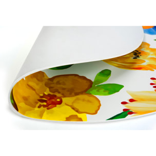 Set de 6 sets de table ronds Excelsa – Blooming, Polypropylène Multicolore