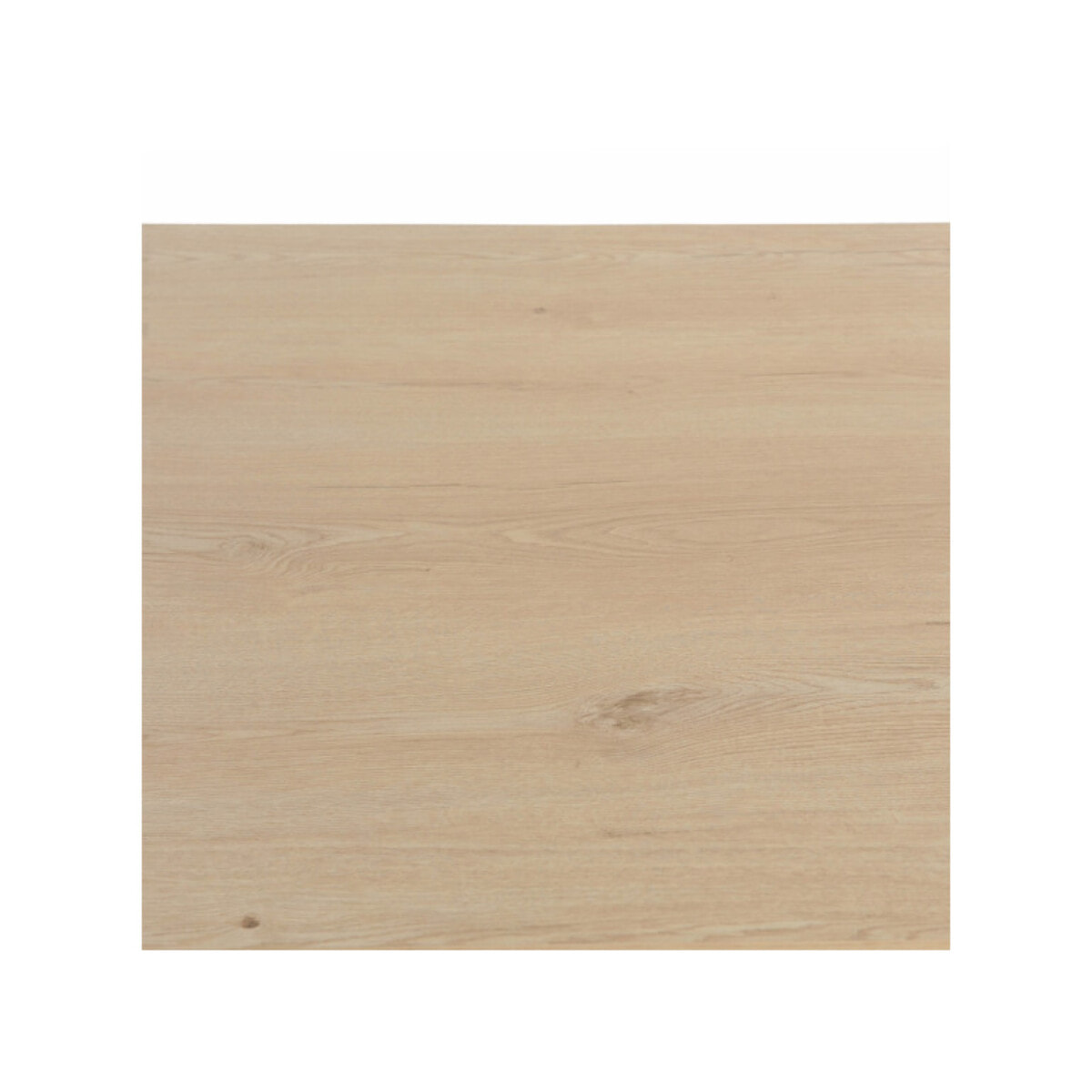 Table de Repas 90 x 180 cm Décor Chêne Clair et Métal Noir - ESTA