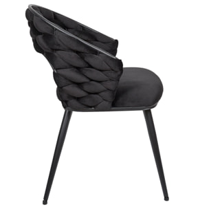 Chaise Sawyer Noir - Lot De 2