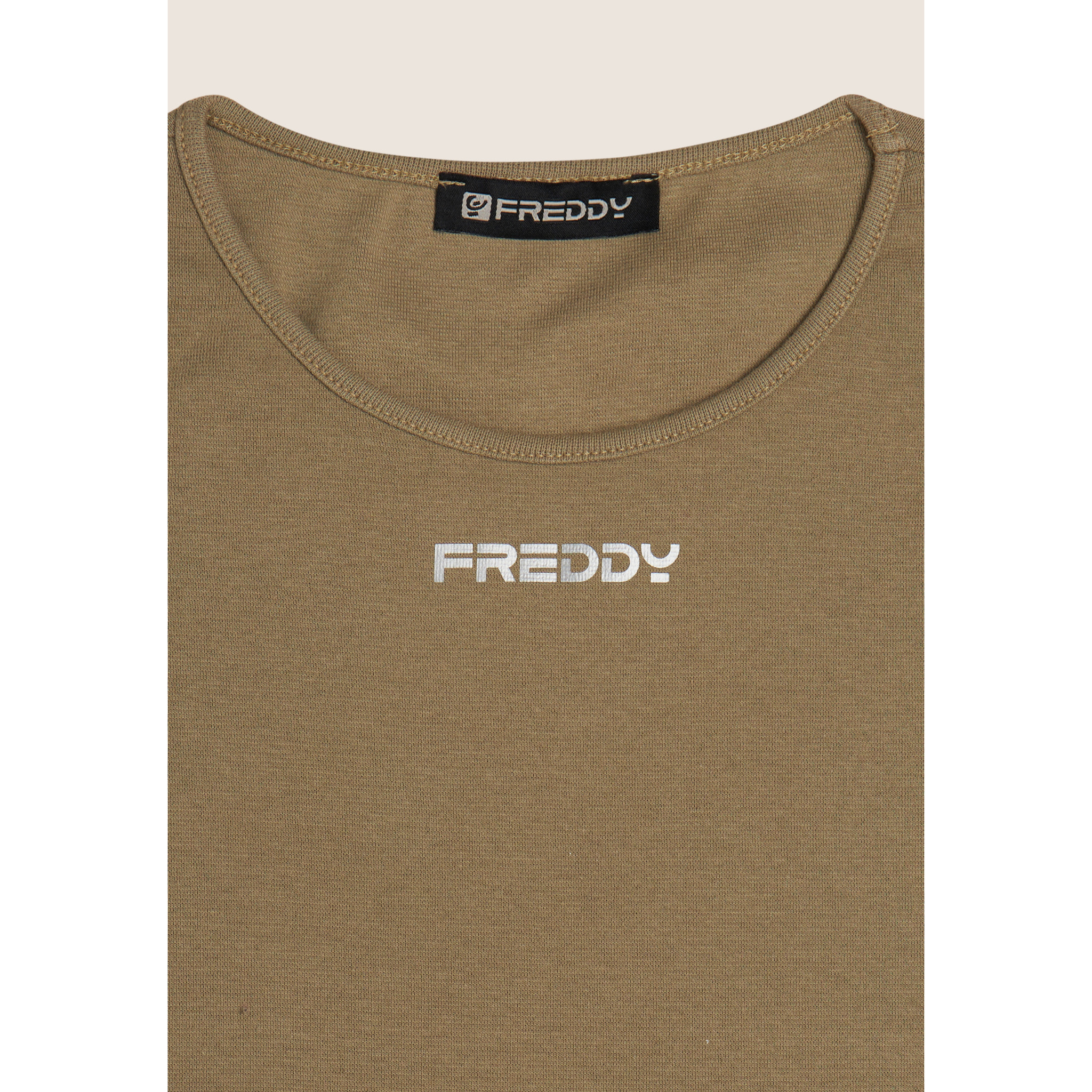 Canotta donna regular fit in cotone elasticizzato