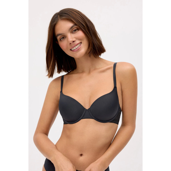 Reggiseno con ferretto e imbottitura Nero
