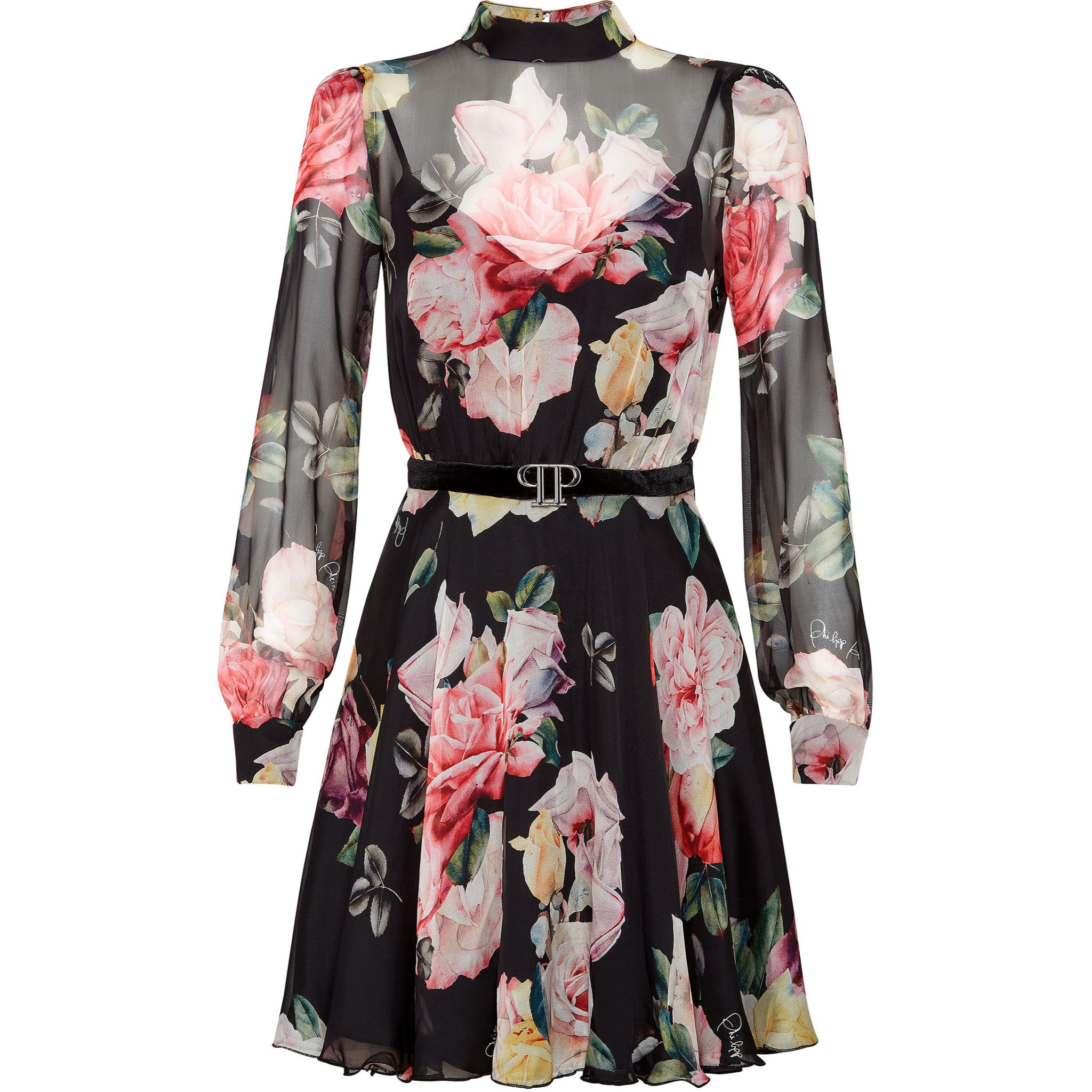 PHILIPP PLEIN Short Dress FLOWERS