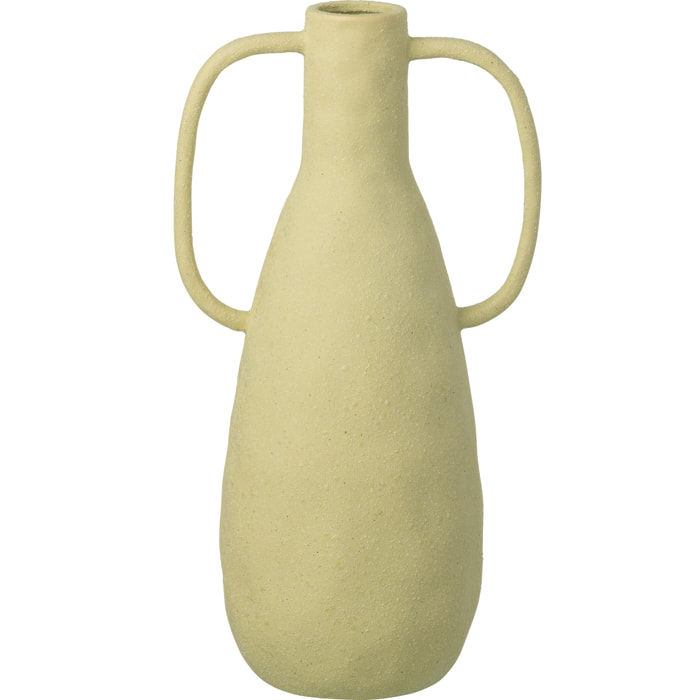 J-Line Vase Jodi - grès - vert menthe - large