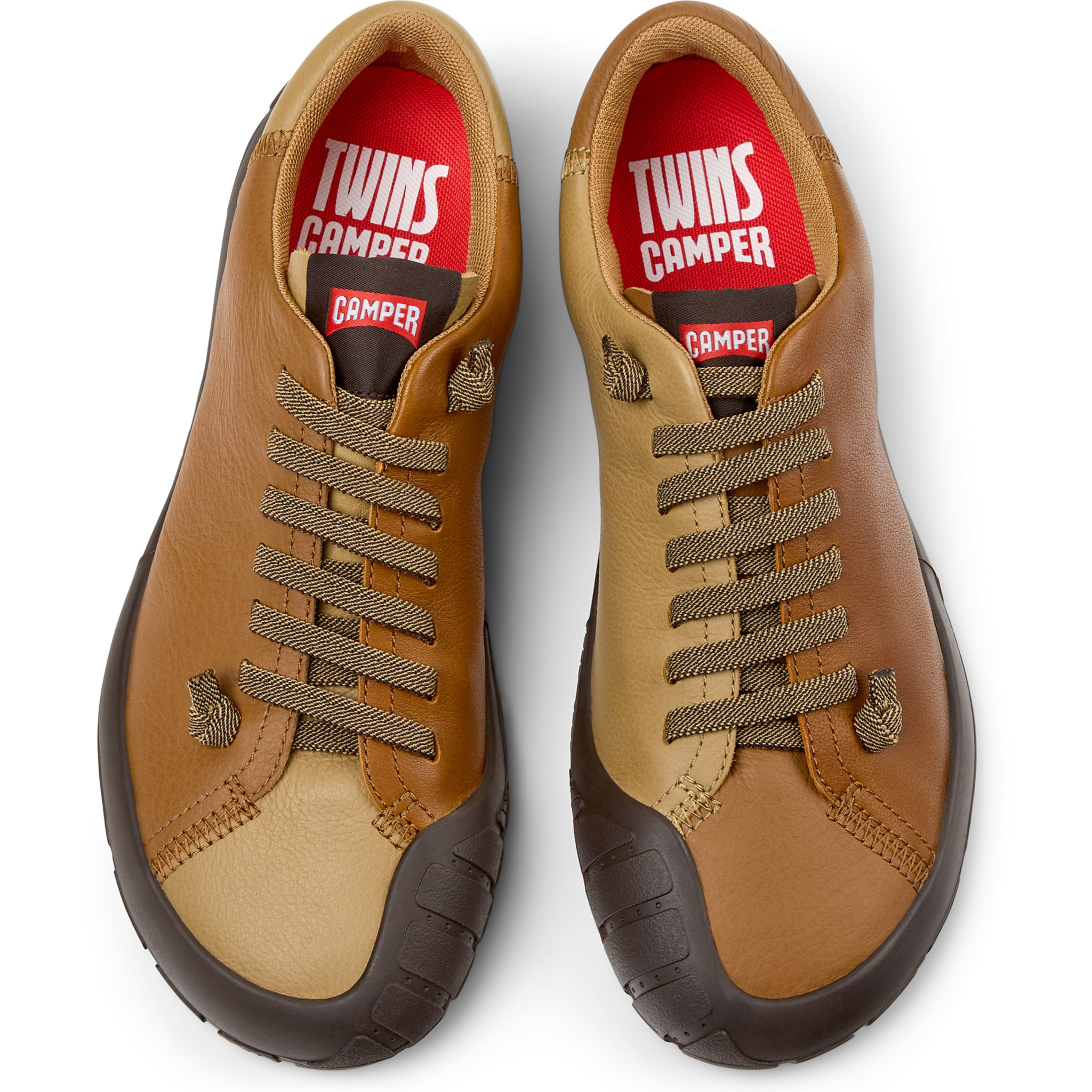 Sneakers - CAMPER Peu Path+ Twins - Marrone - Pelle liscia