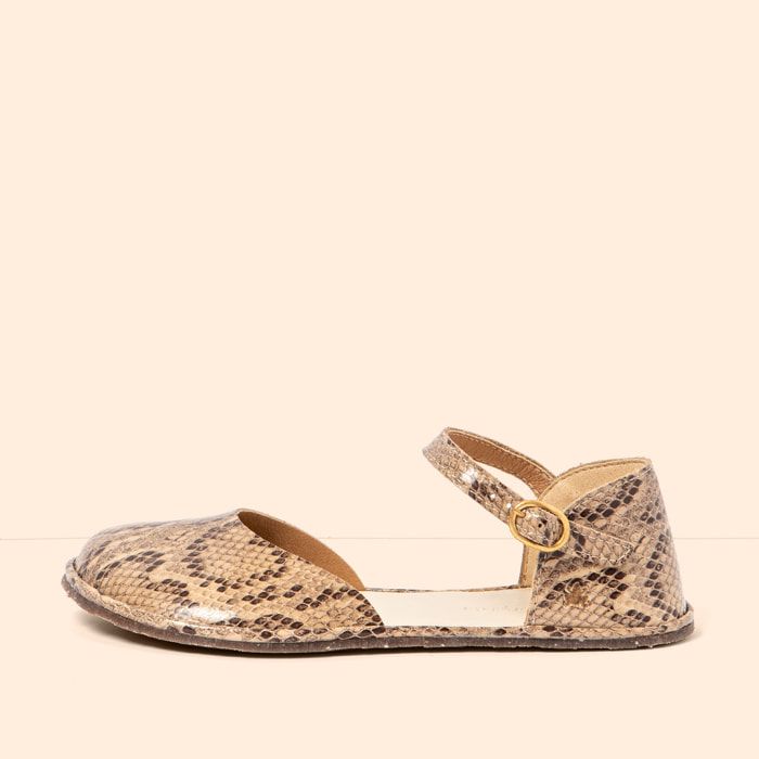 Sandalias N5683 SNAKE BEIG/ BARE SANDALS color Beig