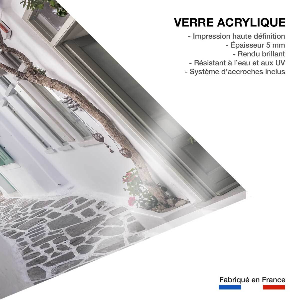 Tableau bougainvilliers paros Tableau plexiglas