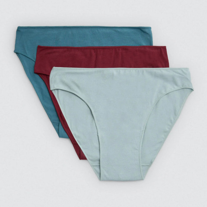 Confezione da 4 mutandine midi basico in cotone