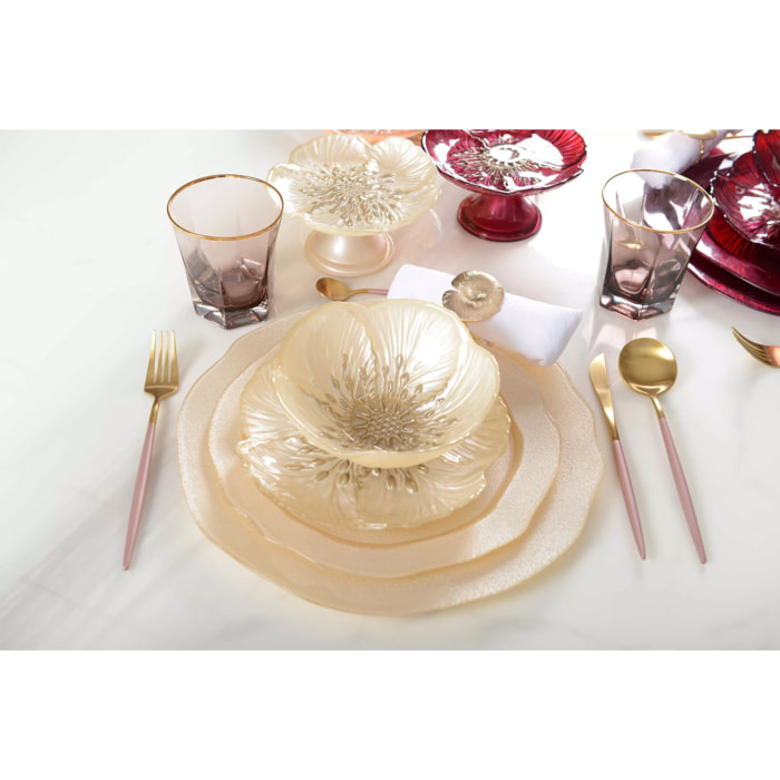 Lot de 6 ASSIETTE PLATE VANILLE