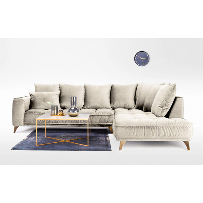 Canapé Tissu Angle Droit Altamo - 4 Places