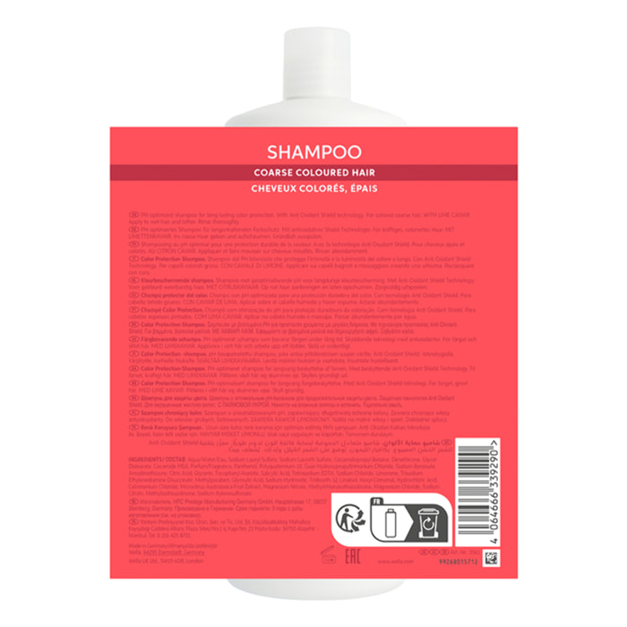 WELLA PROFESSIONALS Invigo Color Brilliance Shampoo Capelli Spessi 1000ml