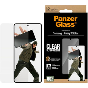 Protège écran PANZERGLASS Samsung Galaxy S26 Ultra verre trempé