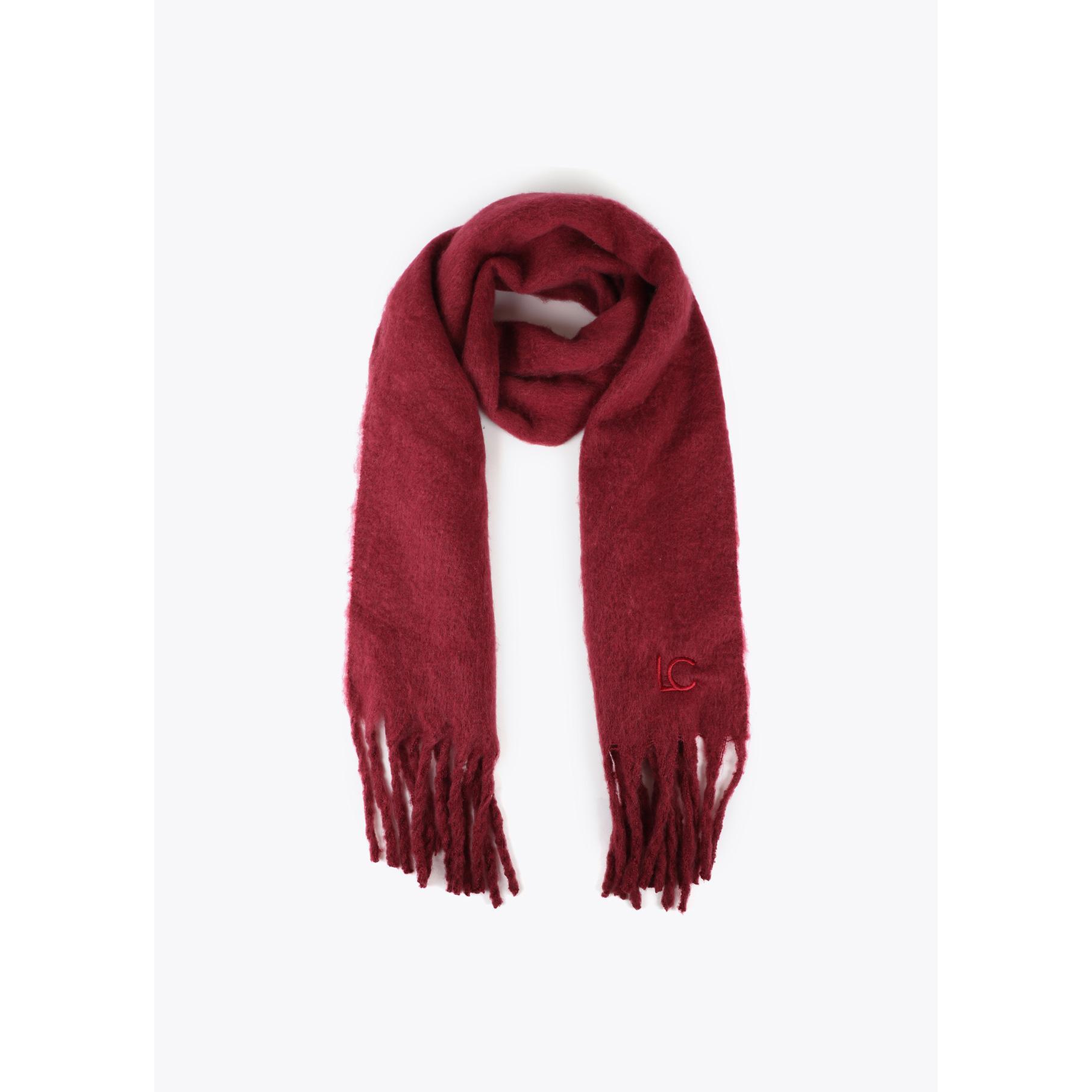 Sciarpa Liscia con Frange Spesse