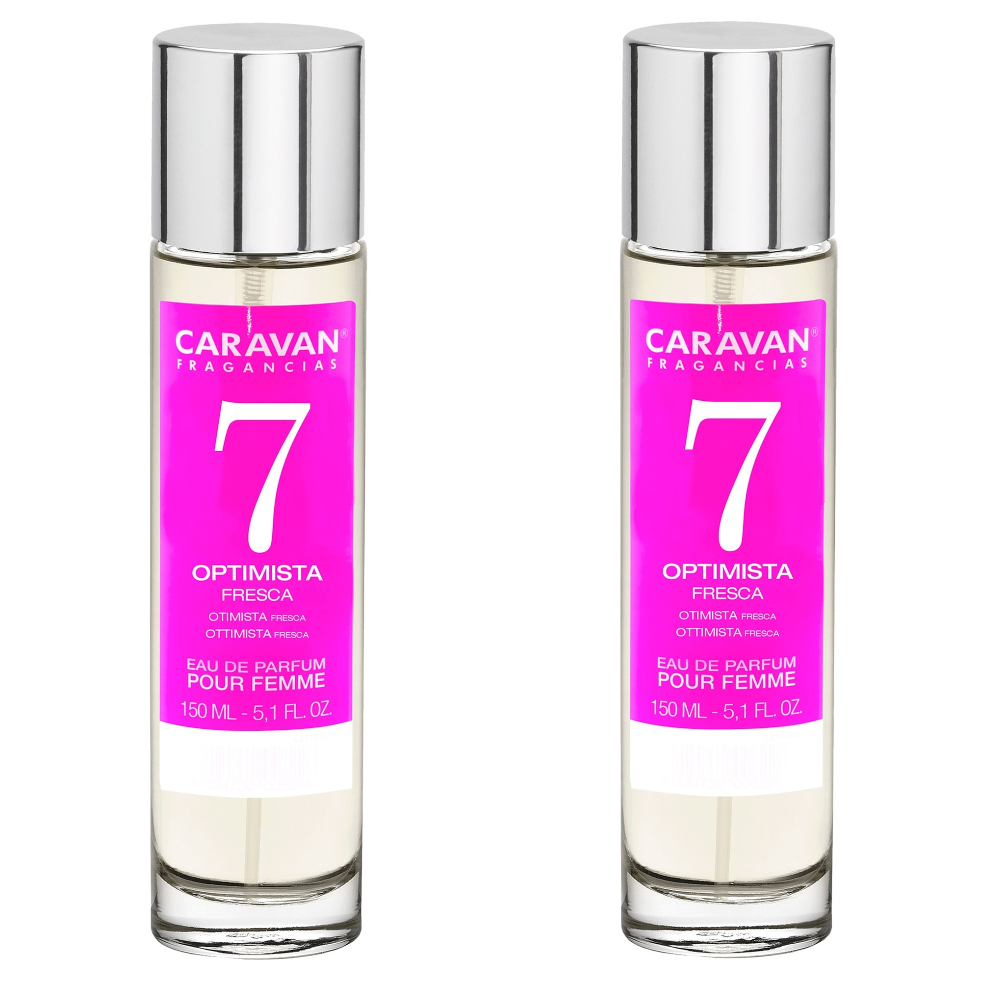 Caravan fragancias set de 2 frascos perfume de mujer nº7, de 150 ml