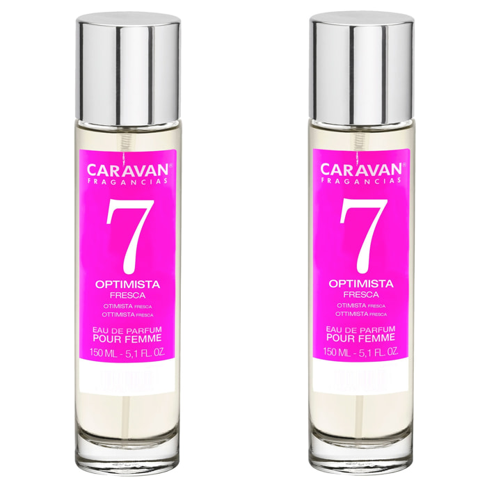 Caravan fragancias set de 2 frascos perfume de mujer nº7, de 150 ml