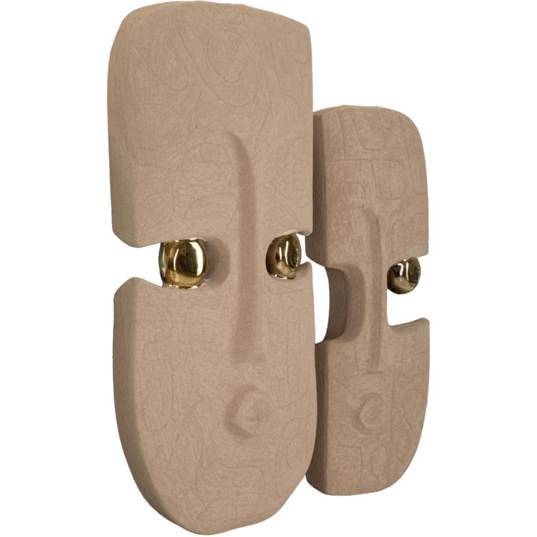 DECORAZIONE MURALE DAKAR COPPIA CM 20X6X40-14X5X32