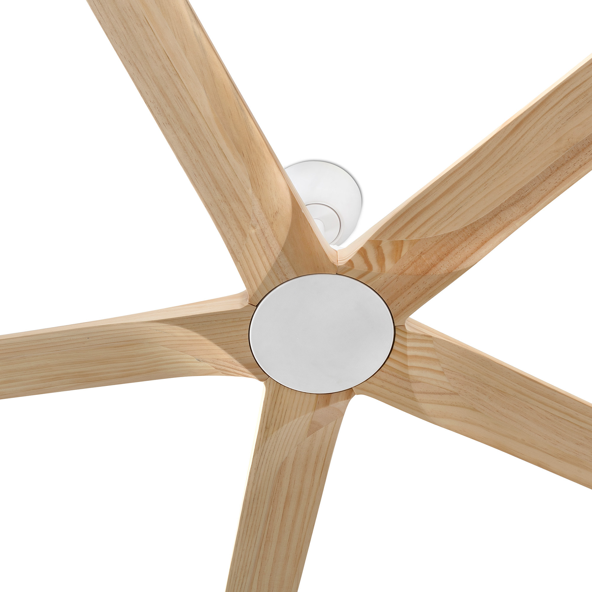 BIGWOOD 20 XL Ventilatore a soffitto bianco/pino