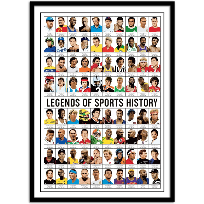 Affiche - Legends of Sports History - Olivier Bourdereau