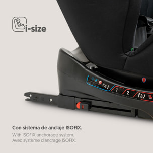 Silla de Auto Sella  Giratoria 360º Negra