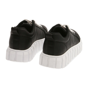 Sneakers nere, zeppa 3,5 cm