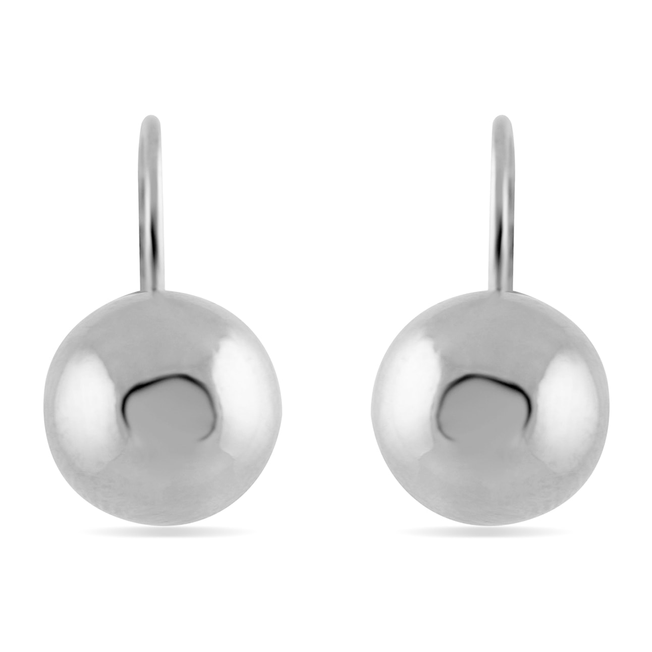 Pendientes acabados en rodio