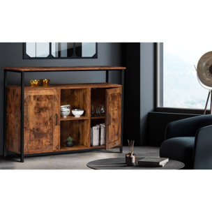 Buffet Elize 2 portes avec étagère H100cm