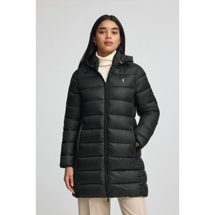 Giubbotto Salima Embroidery nero con logo Rigby Go