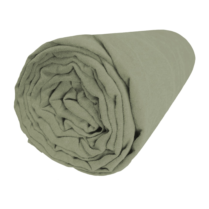 Drap housse en lin lavé bonnet 30cm, NATURELLEMENT LIN