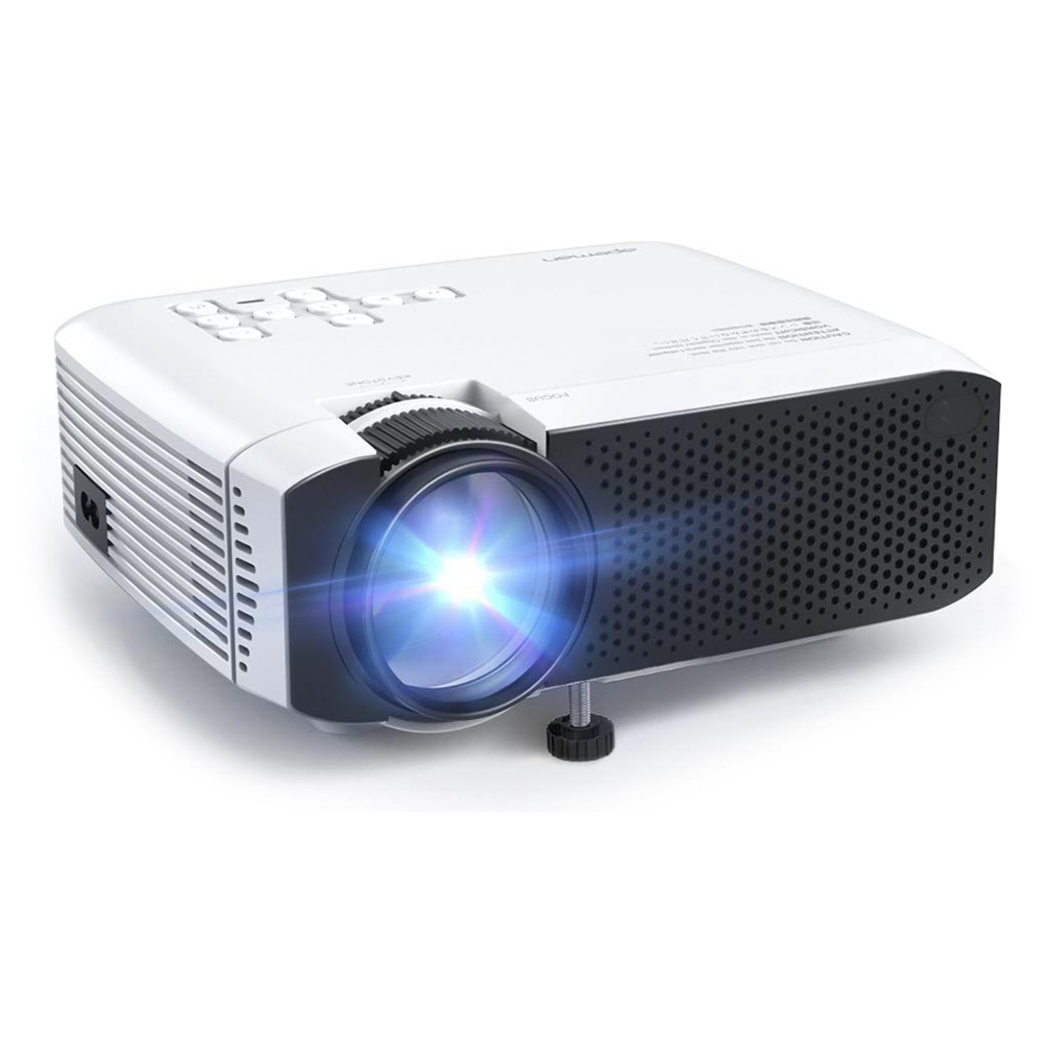 Video Proyector HD 1080P, 3500 lúmenes con altavoces duales, conexión HDMI/USB/VGA/AV/Micro SD