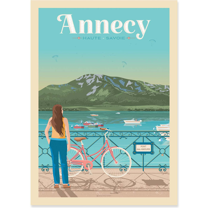Affiche - Annecy - Olahoop Travel Posters