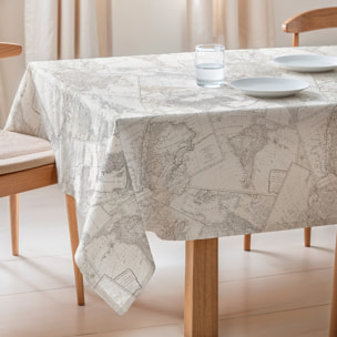 Mantel estampado antimanchas ATLAS NATURAL