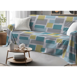 Telo Arredo Multiuso In 100% Cotone Disegno Square