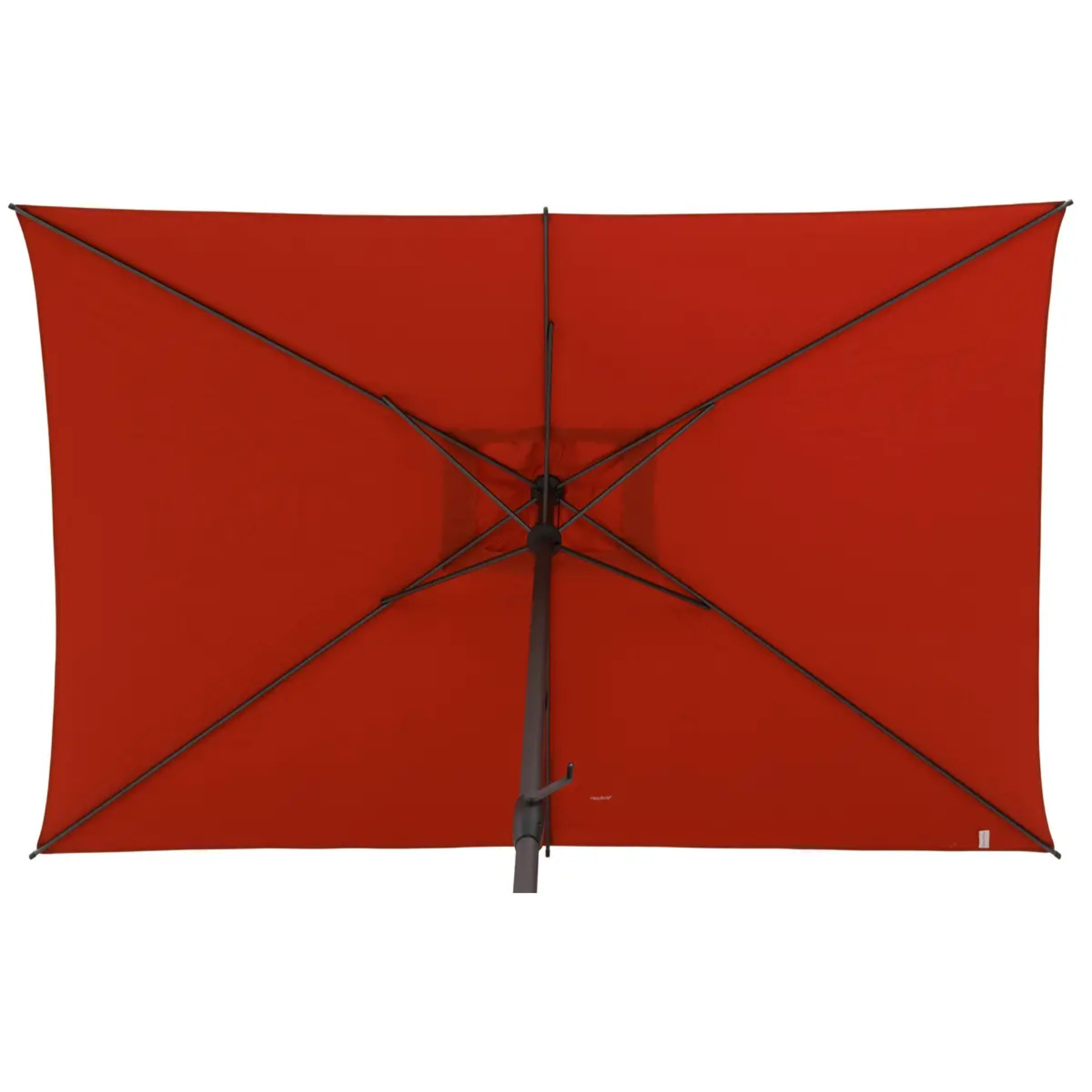 Parasol droit rectangulaire inclinable "Loompa" Ambre 3 x 2m en aluminium et polyester