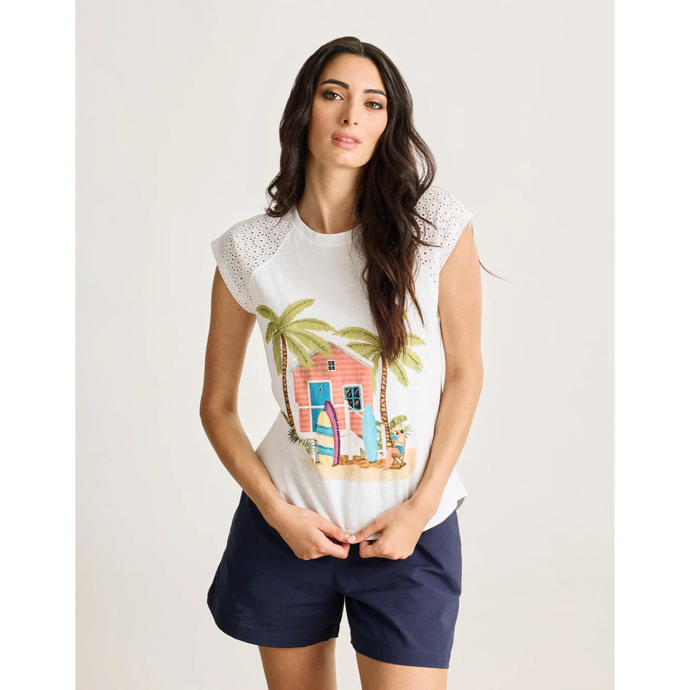 Camiseta Manga Corta Blanco - Surjhaus