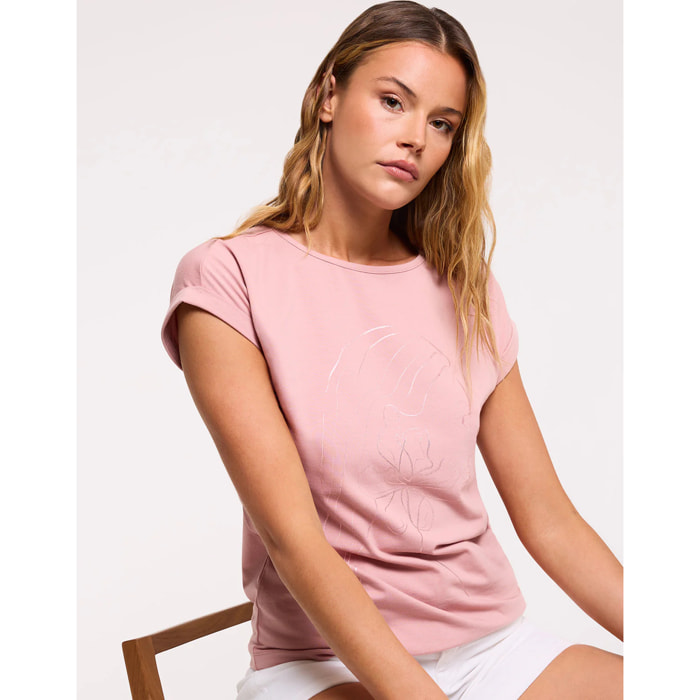 Camiseta Manga Corta Rosa - Kalosaflor
