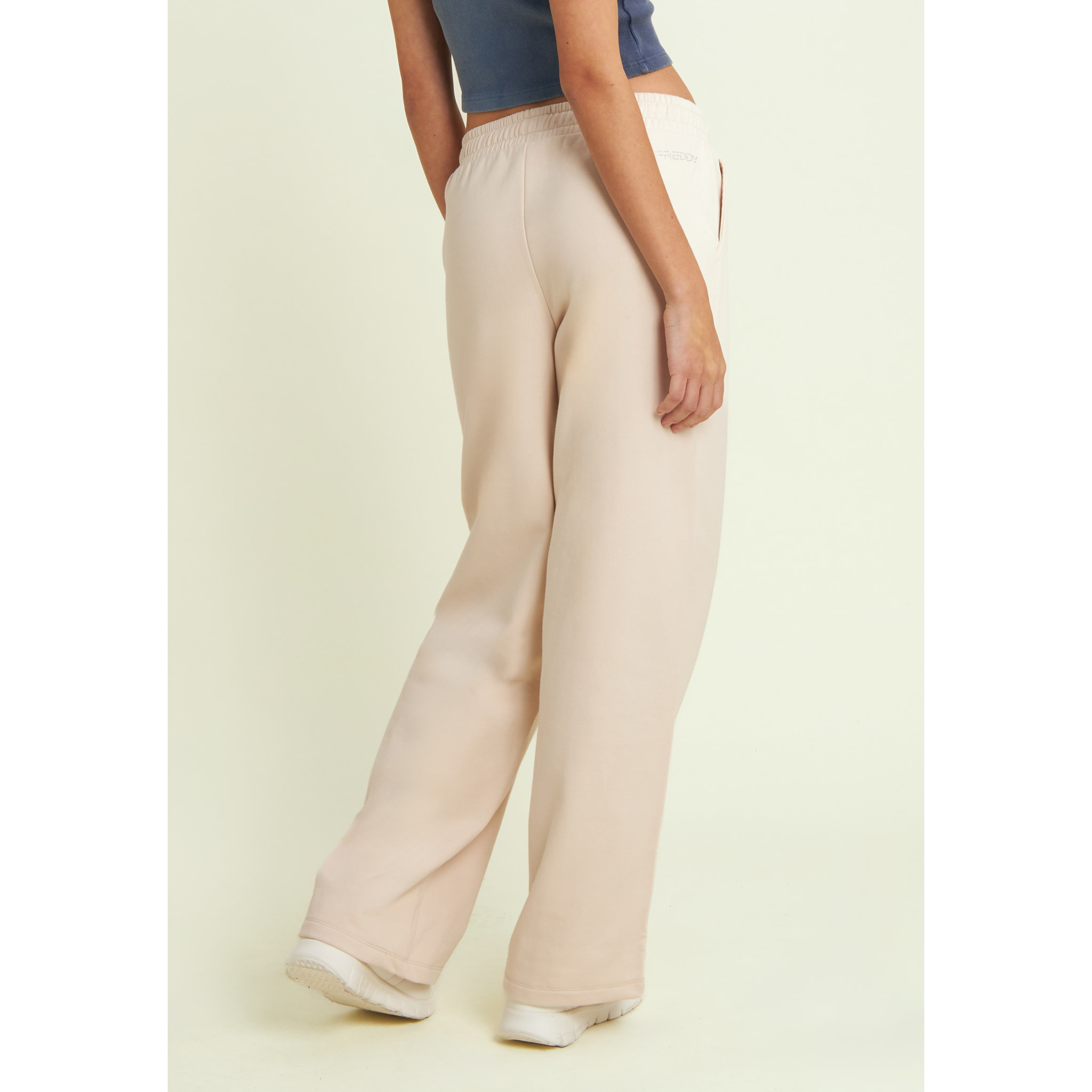 Pantaloni wide leg da donna con ricamo Mickey