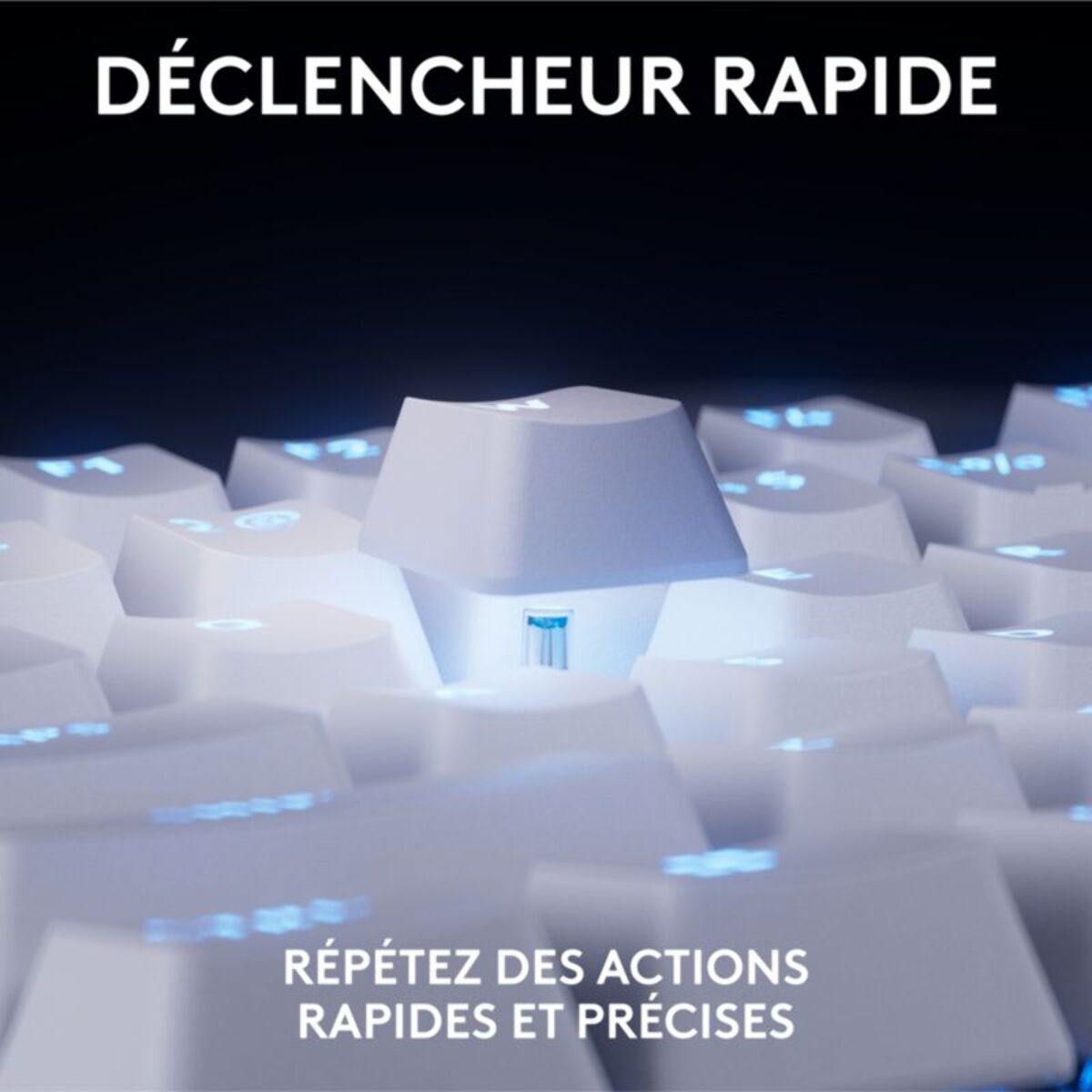 Clavier gamer LOGITECH G Pro X TKL Rapid Blanc