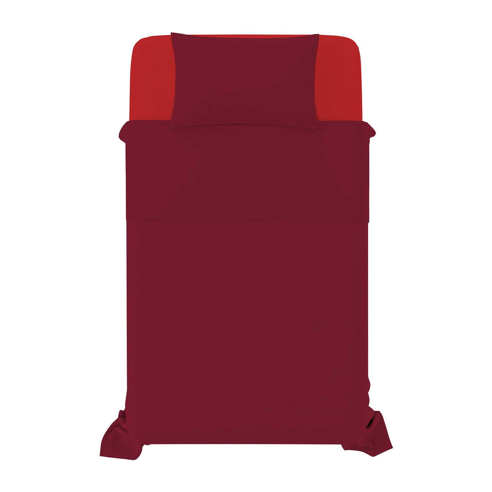 COMPLETO LETTO NATURAL COLOR, 100% COTONE - PIAZZA E MEZZA