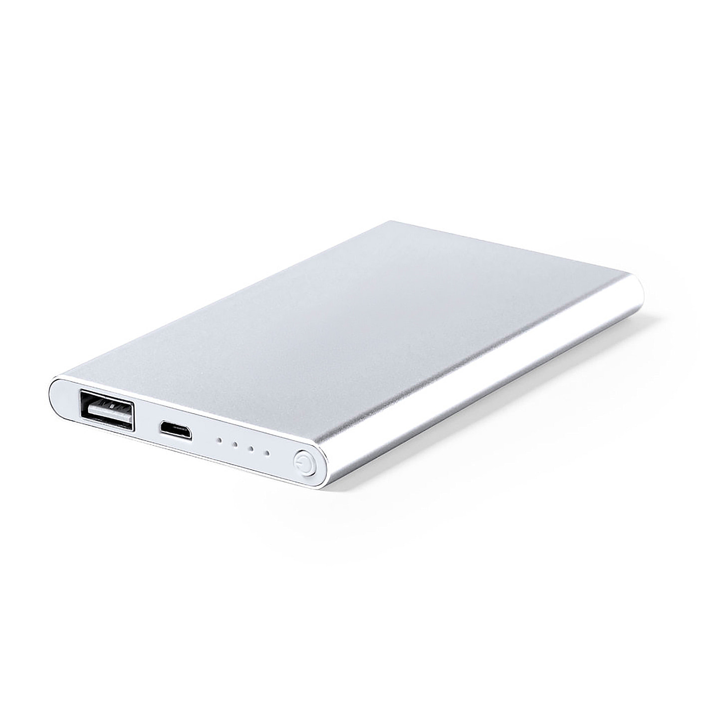 Power Bank aluminio 4000 mAh. Salida USB. Entrada Micro USB