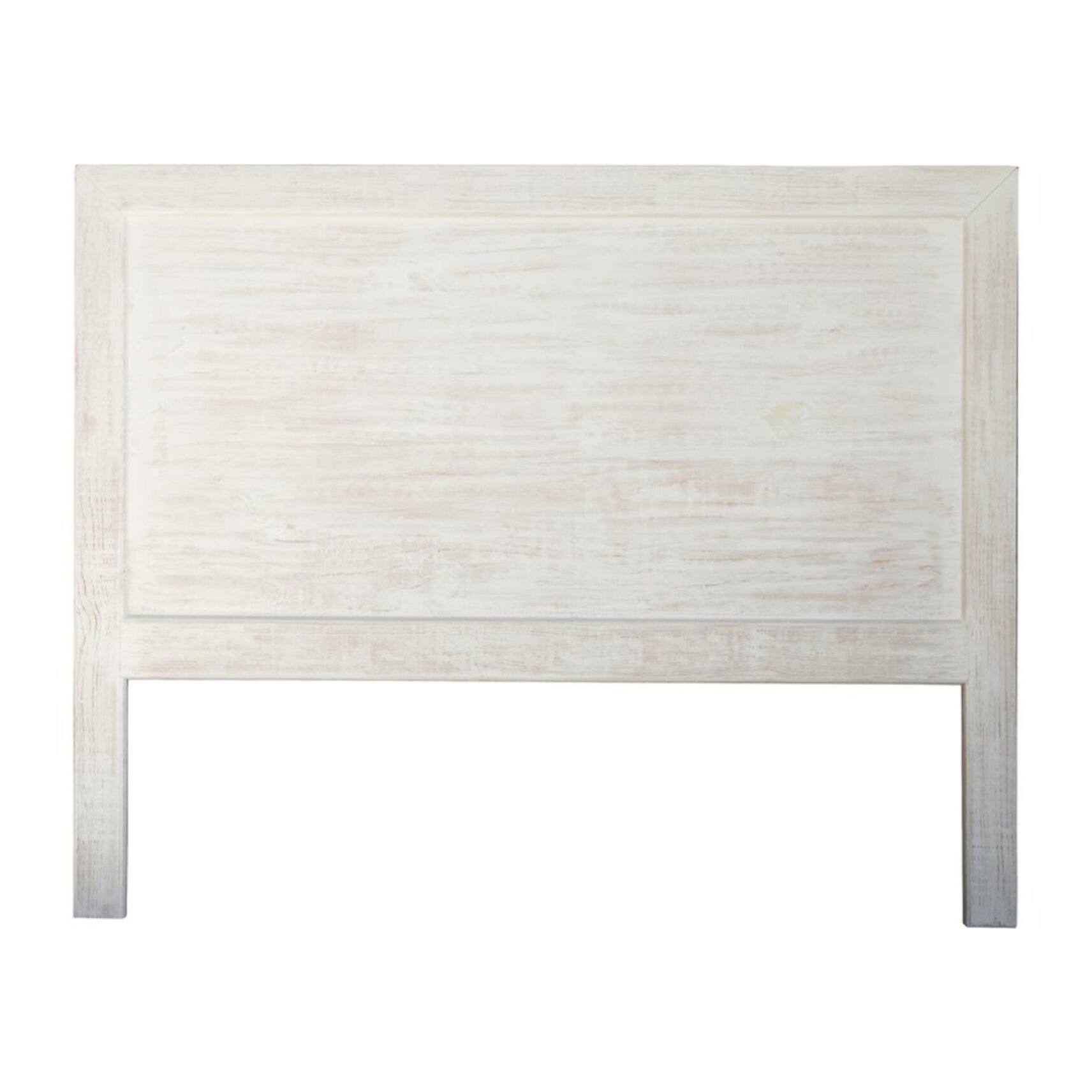 Tête de lit Oblak -bois massif d'araucaria-couleur blanc shabby 162 x 130 x 5 cm